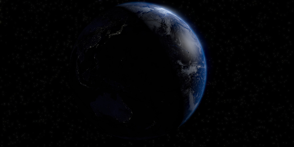 Earth from Behind